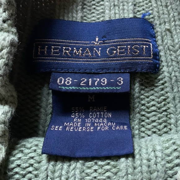 Herman Geist Ribbed Sage Sweater - Picture 3 of 4